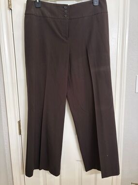 Style & Co. Wide-Leg Dress Pants in Dark Brown